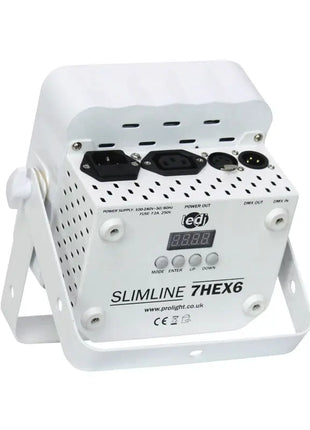 LEDJ Slimline 7HEX6 RGBWAUV (White Housing)