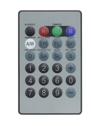 LEDJ IR Remote for Quad Fixtures (RGBW/RGBA/RGBUV)