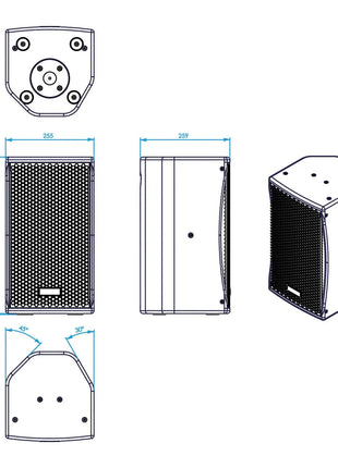 Lynx Pro-Audio BS-8 8" 600W Loudspeaker Black