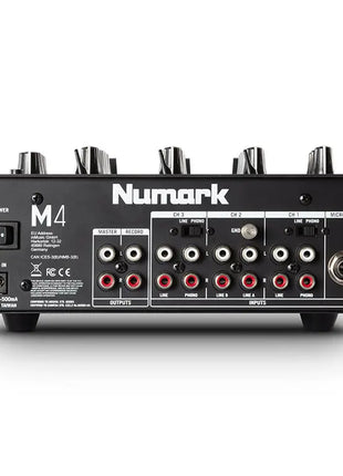 Numark M4 | 3-Channel DJ Mixer with Multiple Inputs Numark