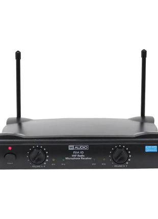 W Audio RM 10 Twin Handheld VHF Radio Microphone System (173.8Mhz/175.0Mhz)