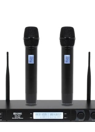 W Audio RM 30T Twin UHF Handheld Radio Microphone System (863.1Mhz/864.8Mhz)