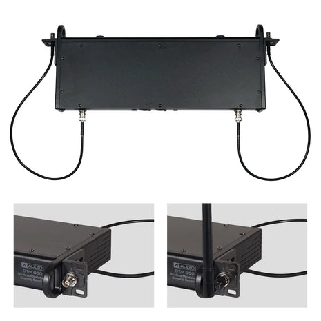 W Audio DTM 800H Twin Handheld Diversity System (863.0Mhz-865.0Mhz) V2 Software