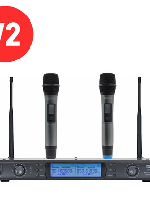 W Audio DTM 600H Twin Handheld Diversity System (606.0Mhz-614.0Mhz) V2 Software