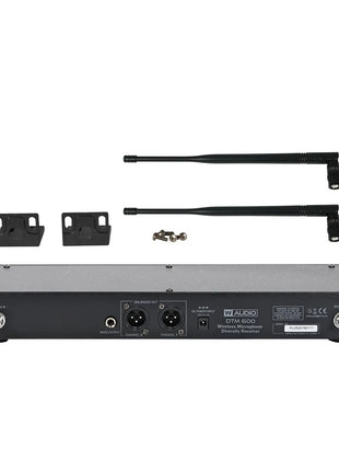 W Audio DTM 600H Twin Handheld Diversity System (606.0Mhz-614.0Mhz) V2 Software