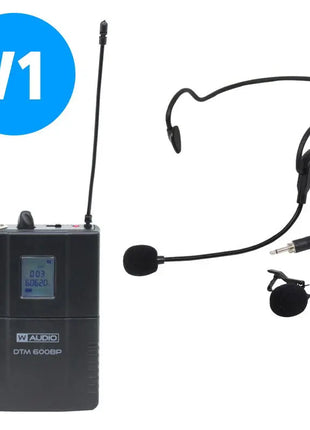 W Audio DTM 600BP Add On Beltpack Kit (606.0Mhz-614.0Mhz) V1 Software