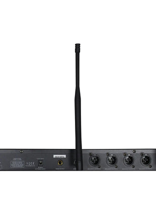 W Audio DQM 600H Quad Handheld UHF Radio Microphone System (606Mhz-614Mhz)