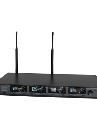 W Audio DQM 800H Quad Handheld UHF Radio Microphone System (823Mhz-865Mhz)