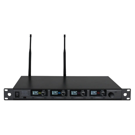 W Audio DQM 800H Quad Handheld UHF Radio Microphone System (823Mhz-865Mhz)