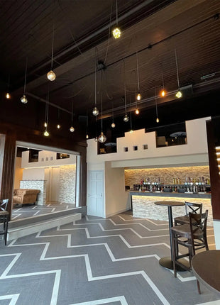 Prolite 4W Dimmable LED ST64 Crackle Filament Lamp 2100K ES