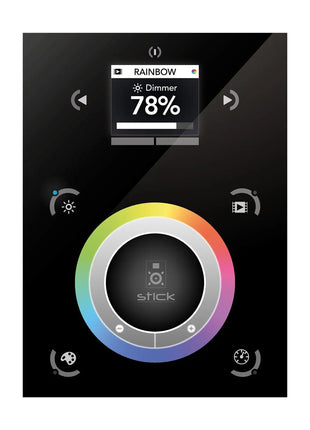 Nicolaudie Architectural STICK-DE3 DMX Wall Controller Black