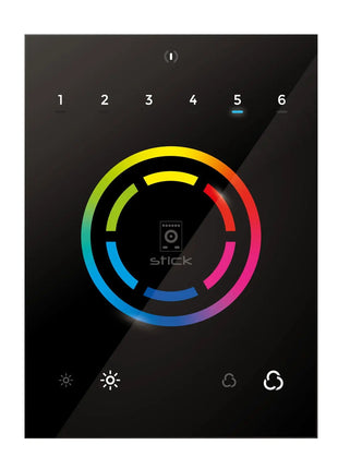 Nicolaudie Architectural STICK-CW4 DMX Wall Controller Black
