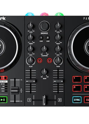Numark Party Mix II | Compact DJ Controller with Built-in Light Show Numark