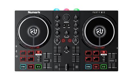 Numark Party Mix II | Compact DJ Controller with Built-in Light Show Numark