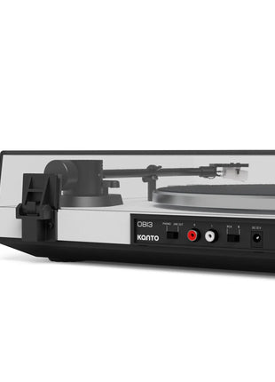 Kanto OBI3 Turntable with Bluetooth 5.3, Preamp, and Pitch Control - Matte White kanto