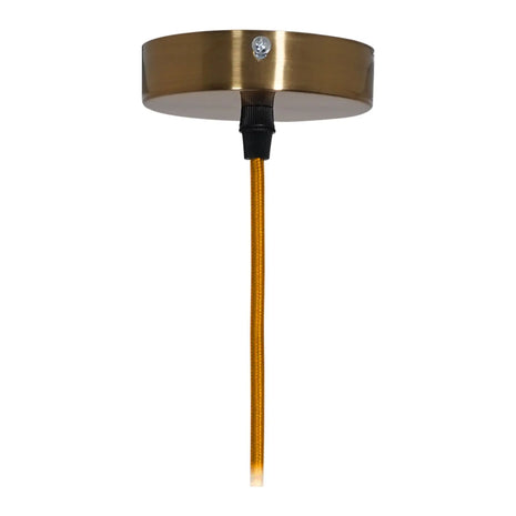Prolite E27 Pendant Kit - Antique Gold with Gold Fabric Cord