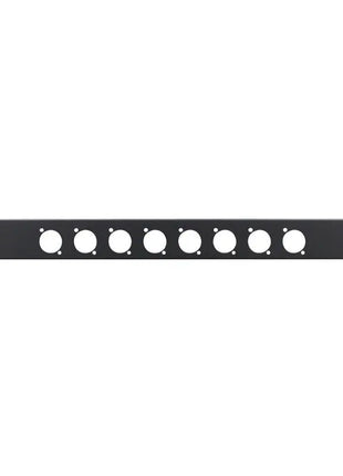 Penn Elcom 1U 19" Punched Rack Panel - 8 D Type (R1269/1UK/08)