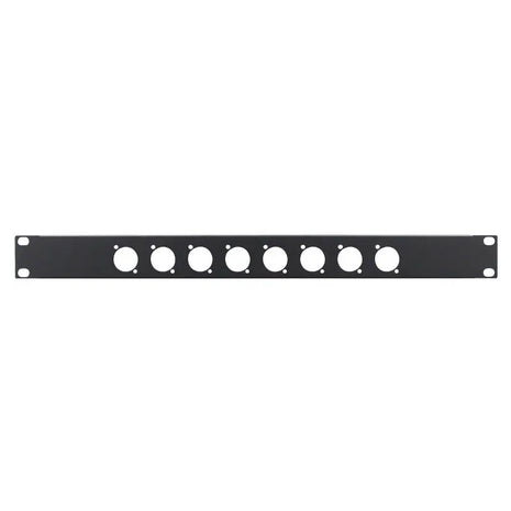 Penn Elcom 1U 19" Punched Rack Panel - 8 D Type (R1269/1UK/08)