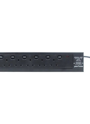 Penn Elcom 6 Way PDU with Individually Switchable Outlets (PDU6SW)
