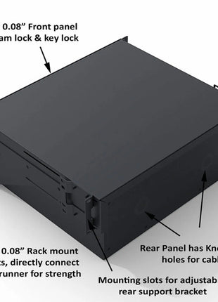 Penn Elcom 4U Touring Grade Rack Drawer (R2293/4UK)