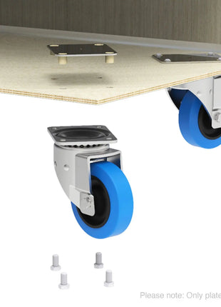 Penn Elcom Steel Castor Plate (W0098-FM)