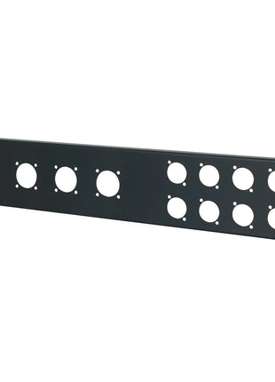 Penn Elcom 2U 19" Punched Rack Panel – 8 D and 4 G Type  (R1273MPR/2UK)