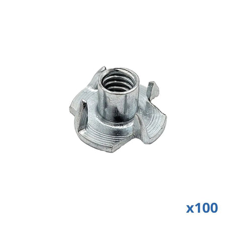 Penn Elcom M8 T-Nut with 11mm Thread Pack of 100 (S1200-100)