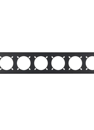 Penn Elcom 2U 19" Punched Rack Panel – 6 x 16A (R1268/2UK-721)