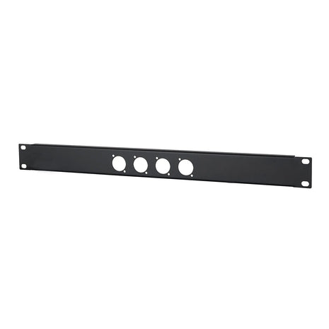 Penn Elcom 1U 19" Punched Rack Panel – 4 D Type (R1269/1UK/04)