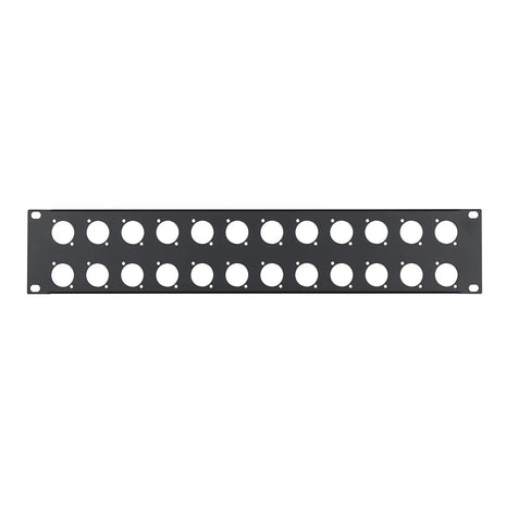 Penn Elcom 2U 19" Punched Rack Panel – 24 D Type (R1269/2UK/24)
