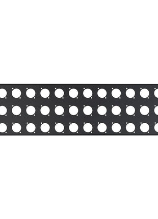 Penn Elcom 3U 19" Punched Rack Panel – 36 D Type (R1269/3UK/36)