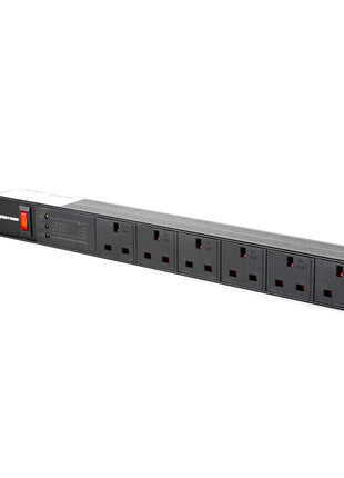 Penn Elcom 6-Way UK Plug Horizontal Rack Mount PDU (PDU6-UK)