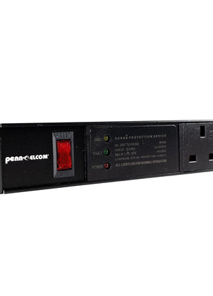 Penn Elcom 6-Way UK Plug Horizontal Rack Mount PDU (PDU6-UK)