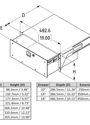 Penn Elcom 6U Touring Grade Rack Drawer (R2293-18-6UK)