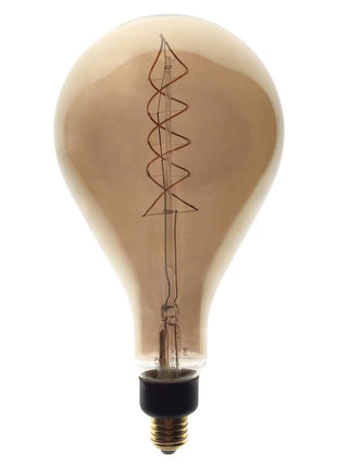 Prolite 4W Dimmable LED PS160 Smoked Spiral Filament Lamp 2200K ES
