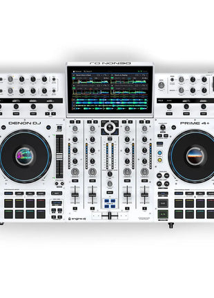 Denon DJ Prime 4+ Special Edition | 4-Deck Standalone DJ System (White) Denon DJ