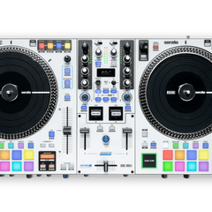 RANE ONE MK2 DJ controller with turntables and control panel on a white background