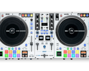 RANE ONE MK2 DJ controller with turntables and control panel on a white background