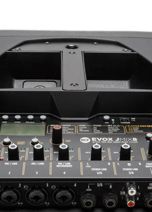RCF EVOX JMIX8 | Active 1400W Column PA with 8-Channel Digital Mixer RCF