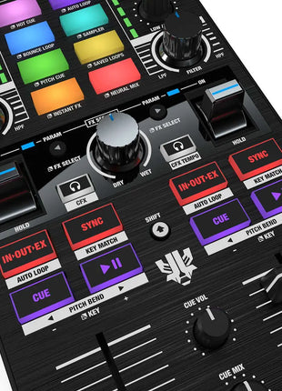 Reloop Mixtour Pro - 4-Deck Ultra-Portable DJ Controller Reloop
