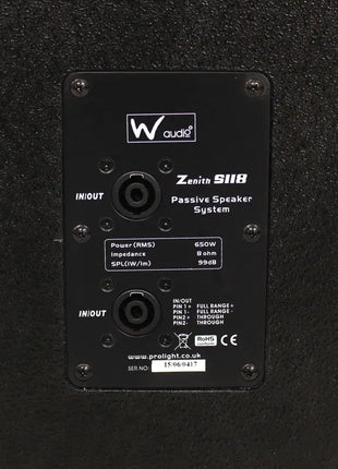 Zenith S 118 Subwoofer MKII