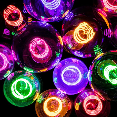 Prolite 4W Dimmable LED ST64 Spiral Funky Filament Lamp BC Yellow