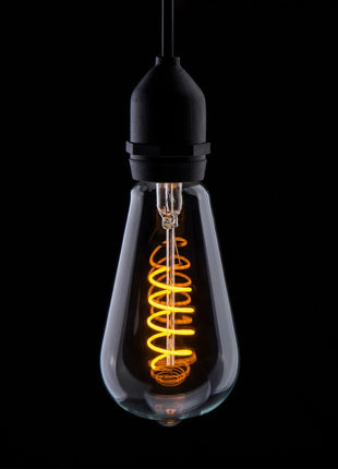 Prolite 4W Dimmable LED ST64 Spiral Funky Filament Lamp BC Yellow
