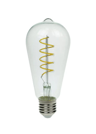 Prolite 4W Dimmable LED ST64 Spiral Funky Filament Lamp ES Yellow