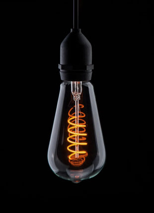 Prolite 7W Dimmable LED ST64 Spiral Funky Filament Lamp BC 1800K