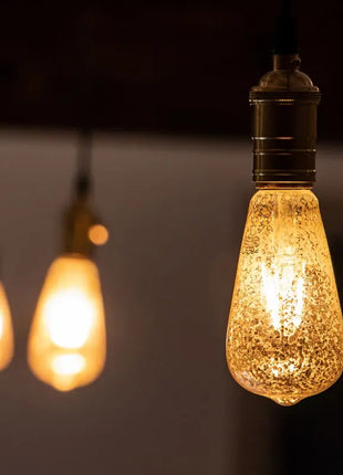 Prolite 4W Dimmable LED ST64 Crackle Filament Lamp 2100K ES