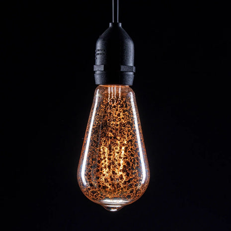 Prolite 4W Dimmable LED ST64 Crackle Filament Lamp 2100K ES