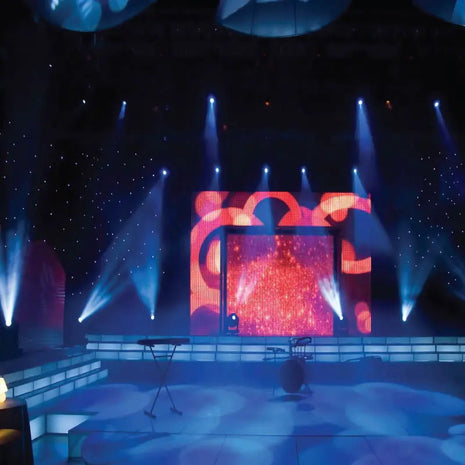 LEDJ PRO 6 x 3m Tri LED Black Starcloth (Add on for STAR12)