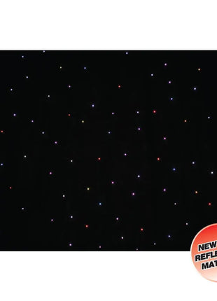 LEDJ PRO 6 x 3m Tri LED Black Starcloth (Add on for STAR12)