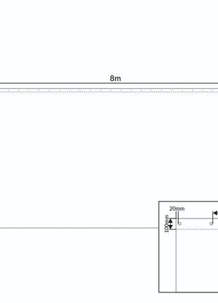 LEDJ 8 x 4m Black Serge Drape